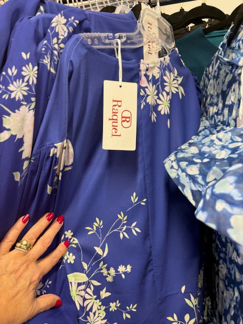 Royal blue dress w wings