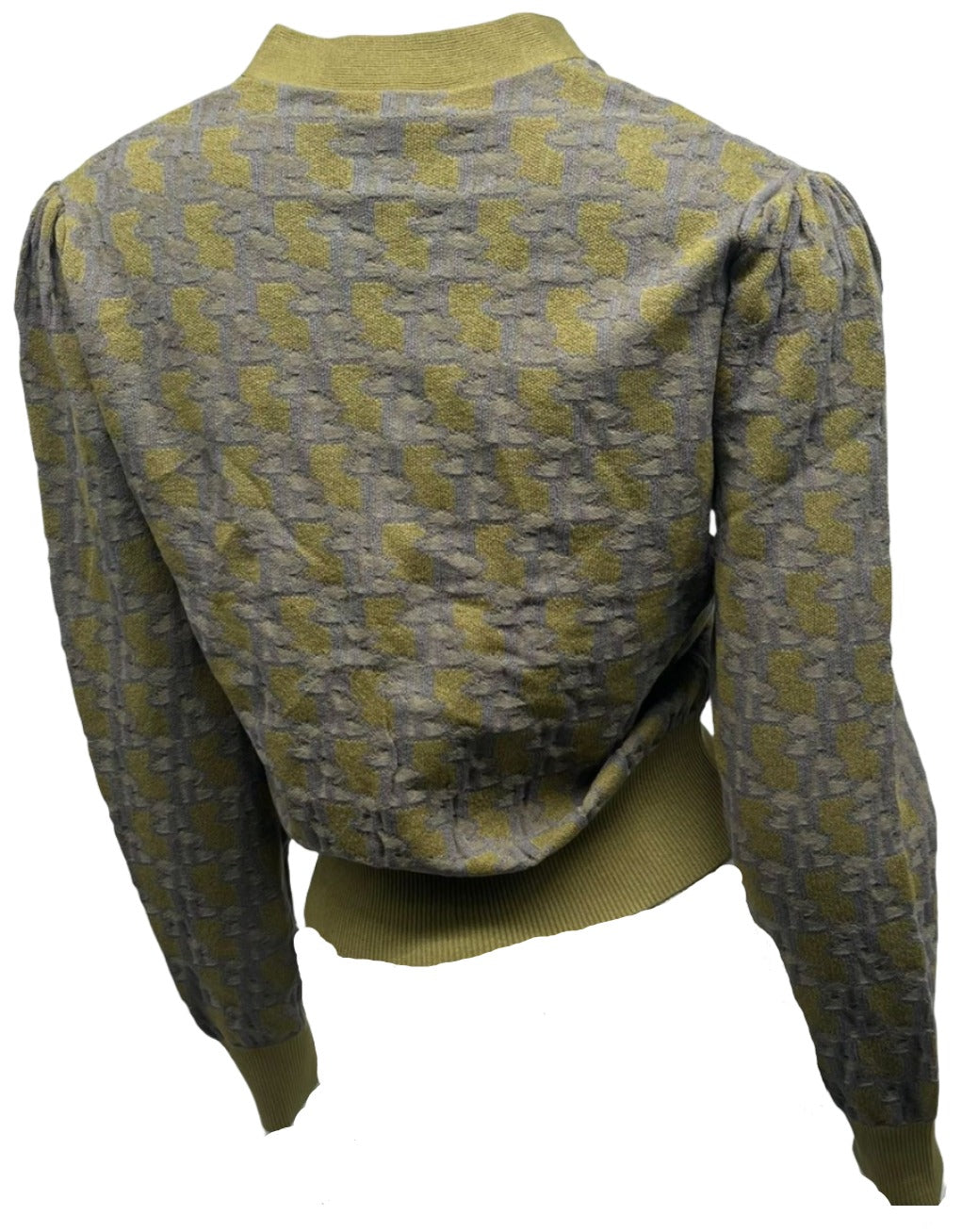 Olive Pattern Cardigan