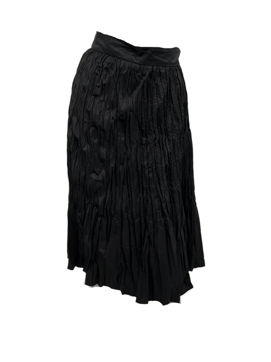 Black Crinkle Skirt