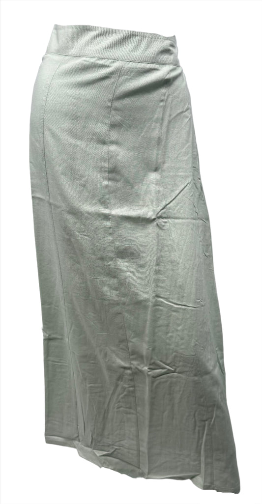 Pastel Green Linen Maxi Skirt