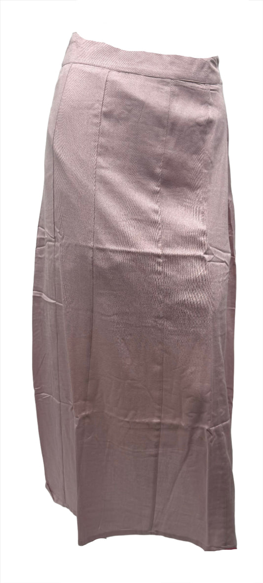 Pastel Pink Linen Maxi Skirt