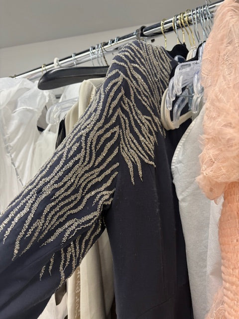 usk blue and silver beads