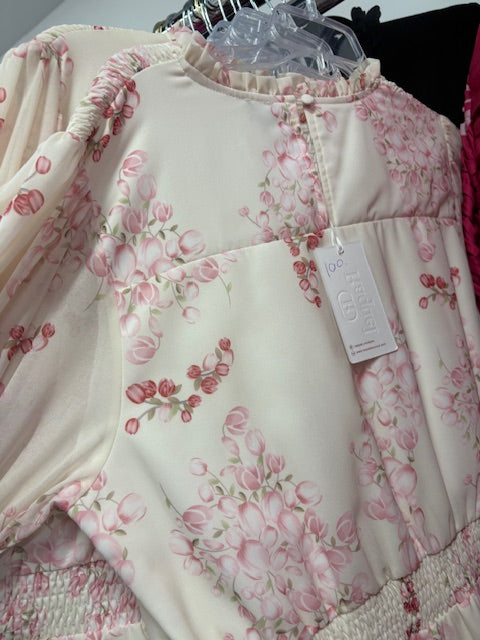 Ivory and tulip dress