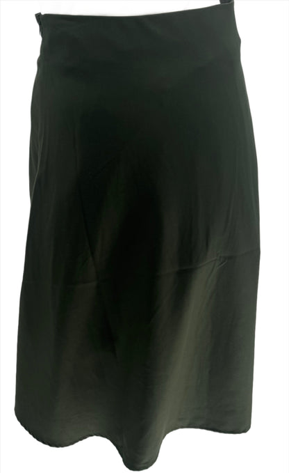 Green Uneven Seam Skirt