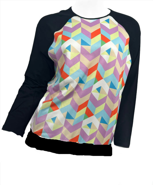 Colorful Chevron Front Top