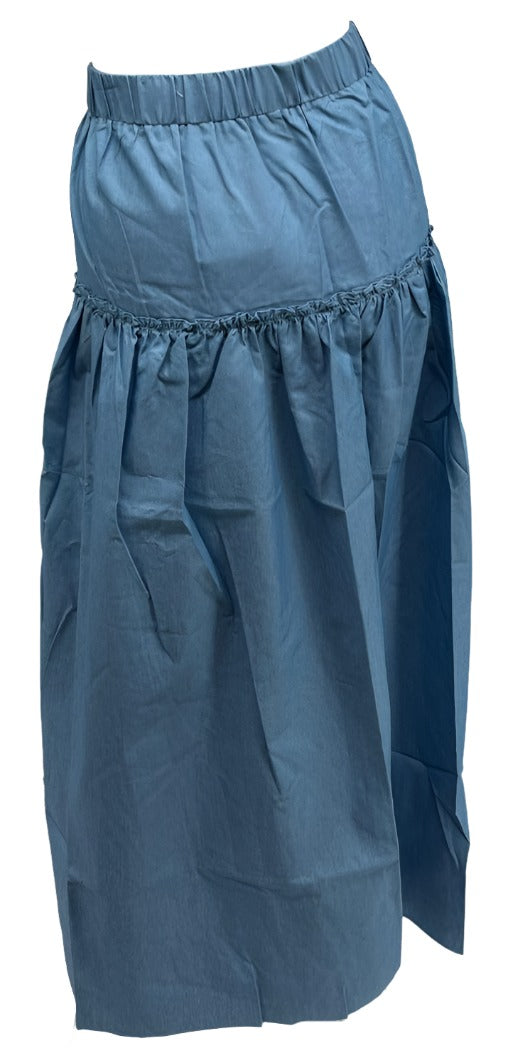 Light Denim Long Skirt