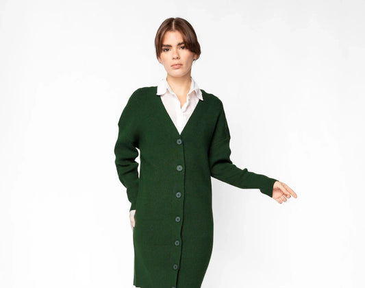 Green Cardigan Dress