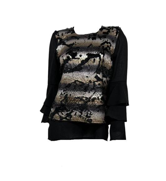 Leather Snake Design Top