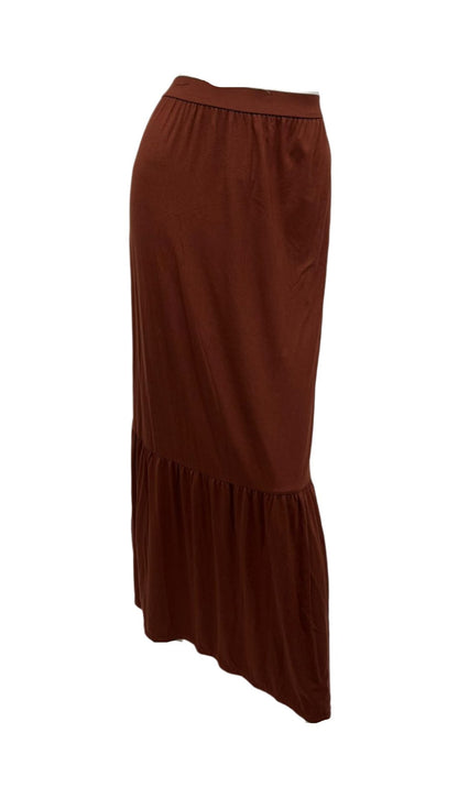 Brown Modal Tier Skirt