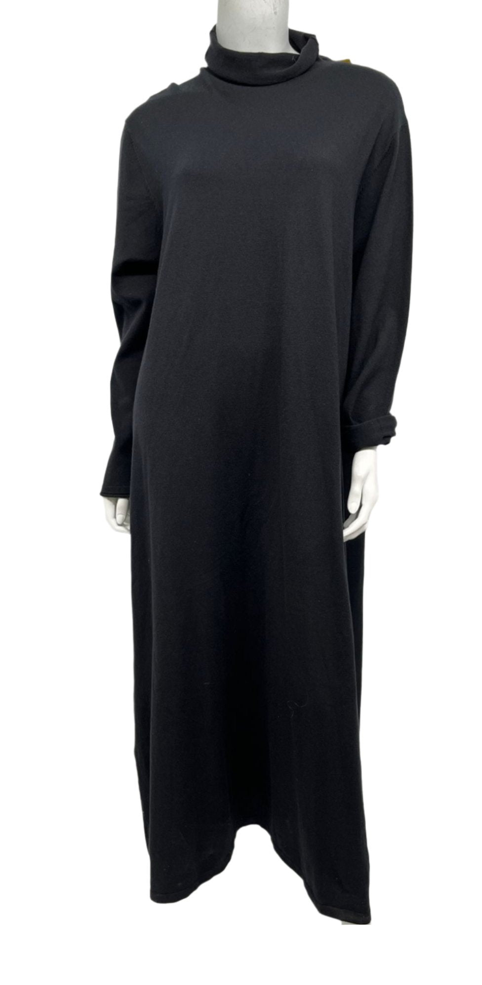 Black Maxi Turtle Neck Dress