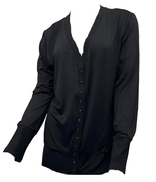 Black Button Down Cardigan