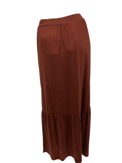 Brown Modal Tier Skirt