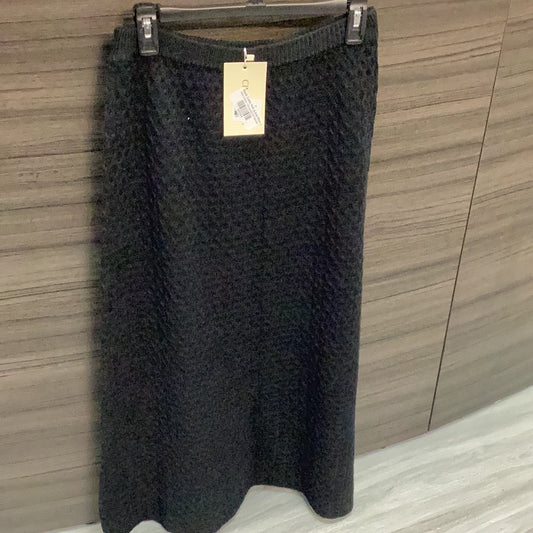 Brown Cable Knit A-line Maxi skirt