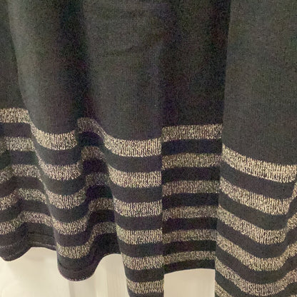 Ribbed Skirt with Gold Edging 39"