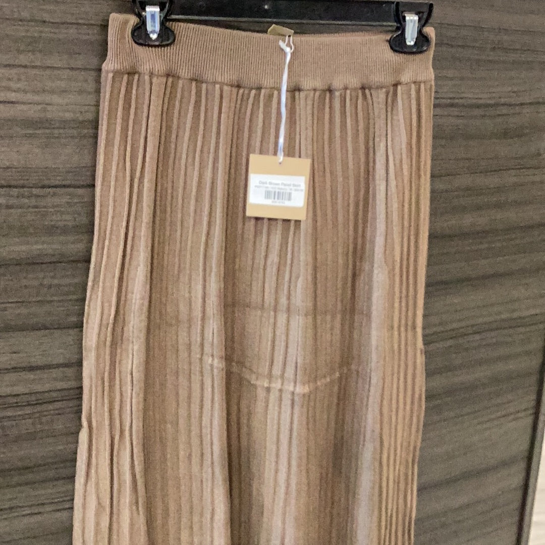 Dark Brown Panel Skirt