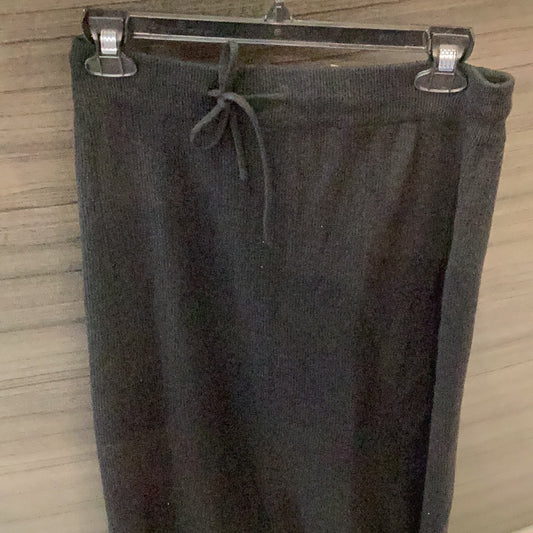 Black Knit A-line Maxi Skirt