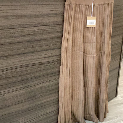 Dark Brown Panel Skirt